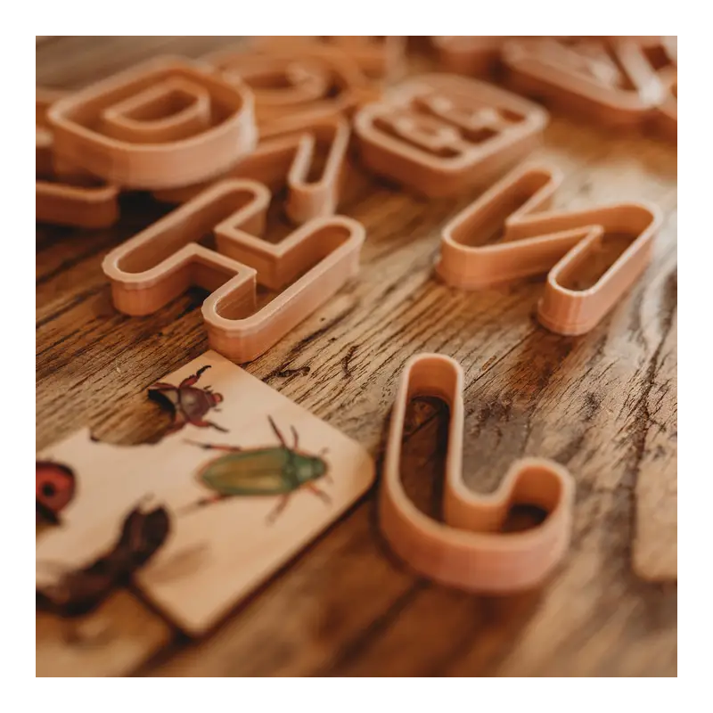 Formine per pasta modellabile Alfabeto -...