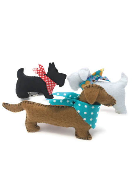 Kit da cucito - cuccioli in feltro