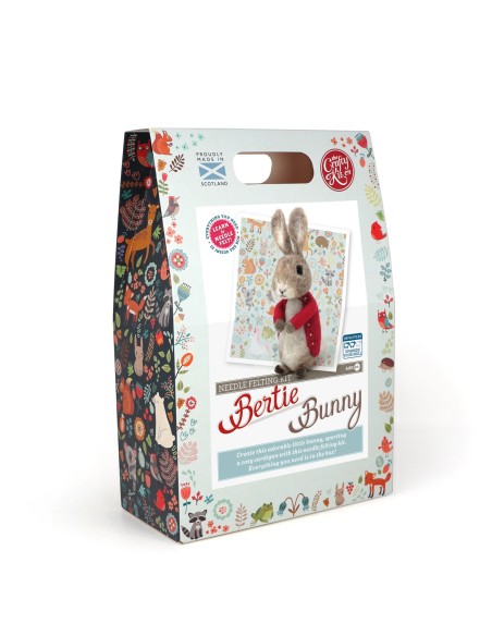 Kit creativo in lana cardata - coniglietto