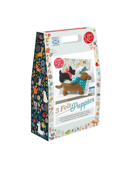 Kit da cucito - cuccioli in feltro