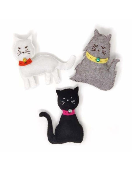 Kit da cucito - gattini in feltro