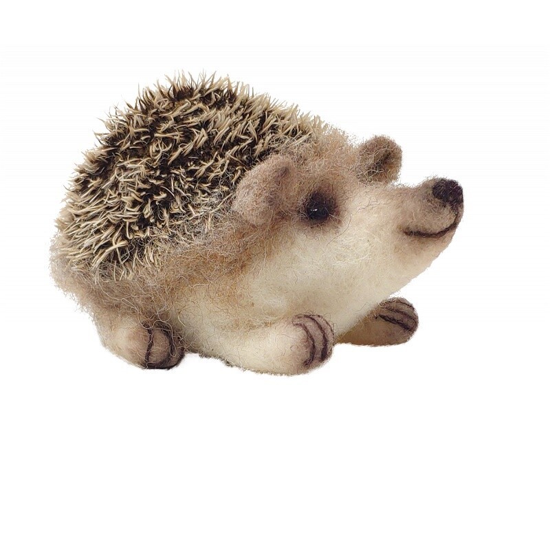 Kit creativo in lana cardata - piccolo riccio