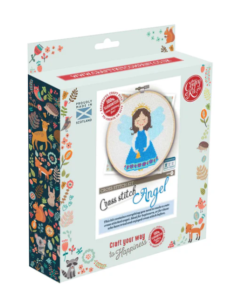 Kit creativo ricamo punto croce - angioletto