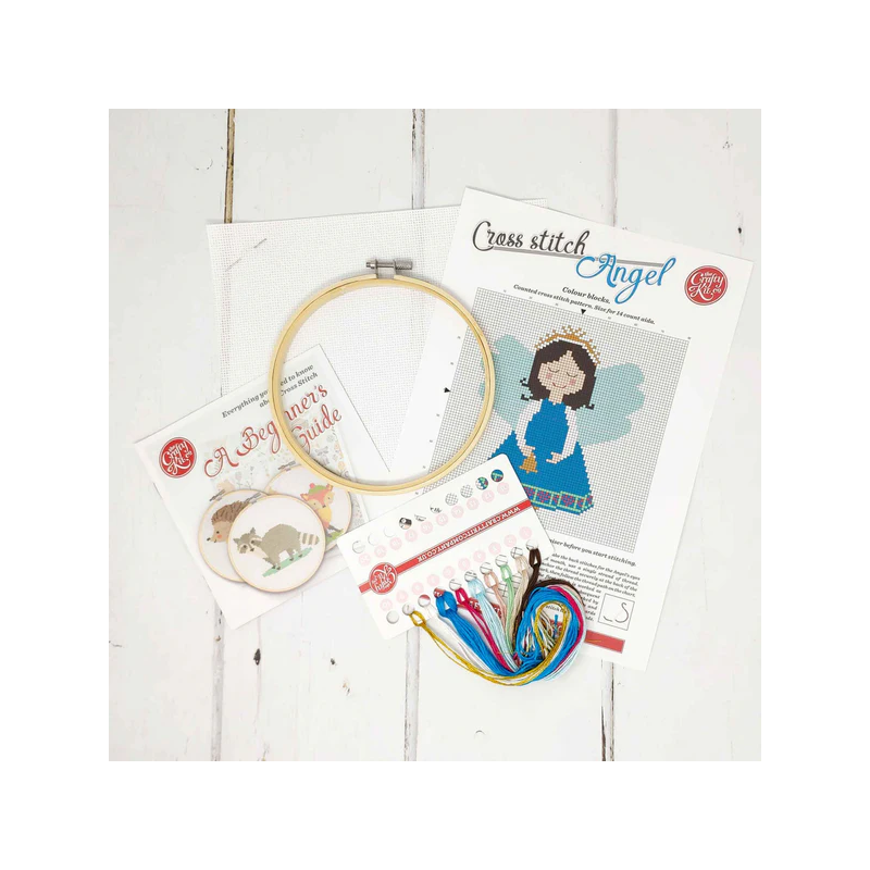 Kit creativo ricamo punto croce - angioletto