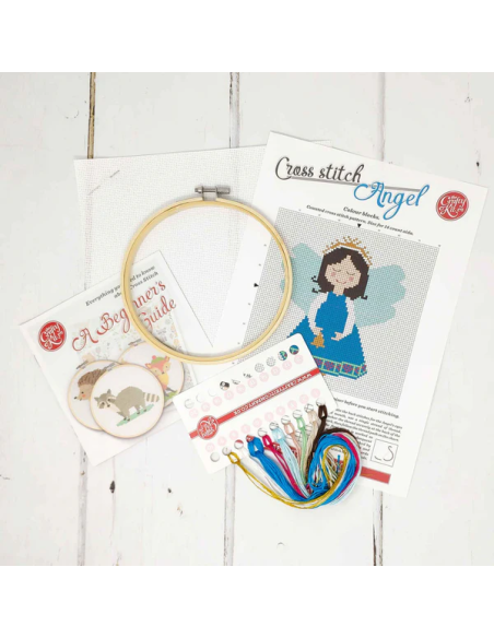 Kit creativo ricamo punto croce - angioletto