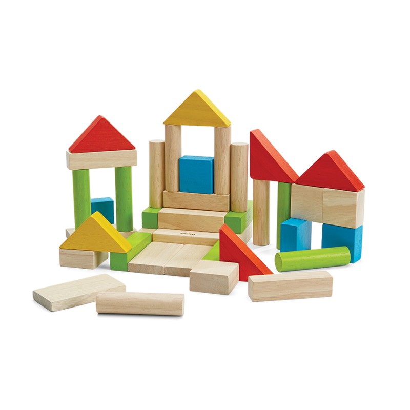 Colorful 40 Unit Blocks - Plan Toys