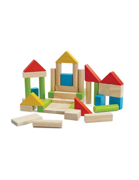 Colorful 40 Unit Blocks - Plan Toys