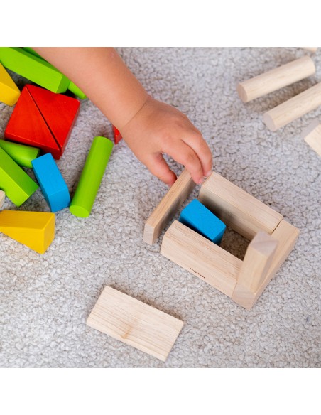 Colorful 40 Unit Blocks - Plan Toys