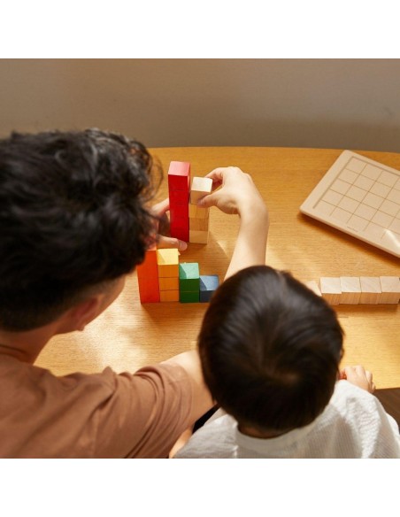 Colored Counting Blocks - Unit Plus - Plan Toys