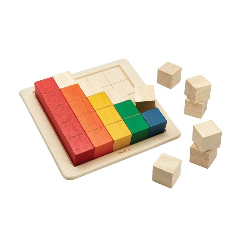Colored Counting Blocks - Unit Plus - Plan Toys