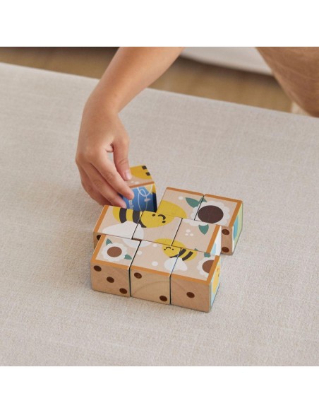 Animal Puzzle Cubes - Plan Toys