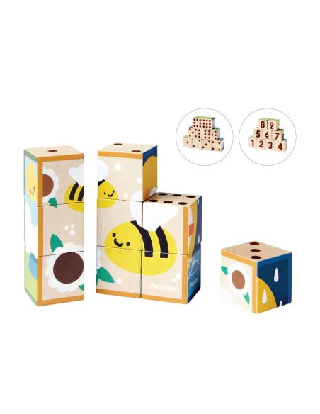 Animal Puzzle Cubes - Plan Toys