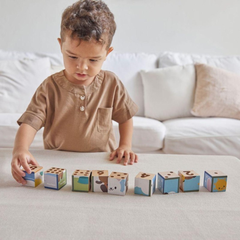 Animal Puzzle Cubes - Plan Toys