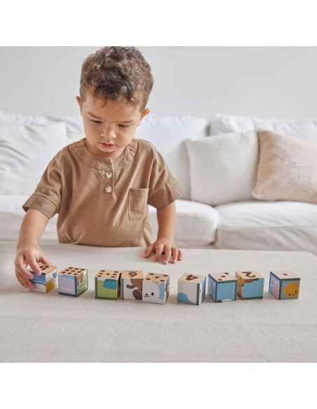 Animal Puzzle Cubes - Plan Toys